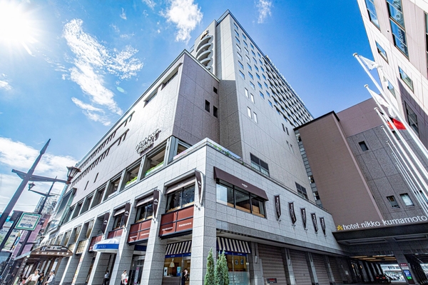 通町筋で中心市街地へ検索範囲を広げるホテル日航熊本
